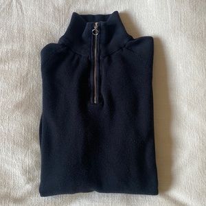 H&M Trend Quarter Zip Sweater, Small, Black